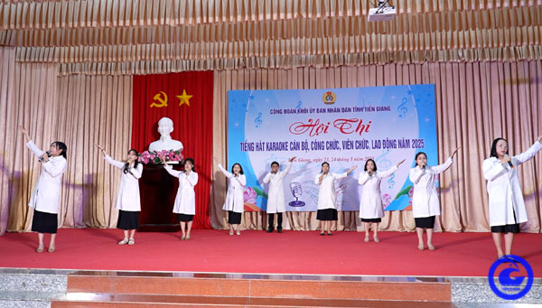 Công đoàn Khối Ủy ban nhân dân tỉnh Tiền Giang: Tổ chức Hội thi tiếng hát Karaoke cán bộ, công chức, viên chức, lao động
