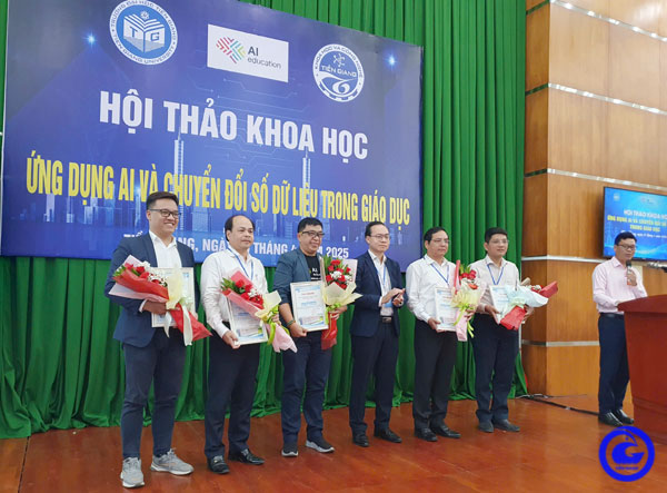 Hội thảo khoa học ứng dụng AI và chuyển đổi số dữ liệu trong giáo dục tại Trường Đại học Tiền Giang