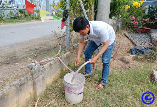 Tiền Giang: Mở 25 vòi nước công cộng phục vụ Nhân dân trong mùa hạn, mặn