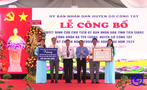 Xã Yên Luông đạt chuẩn nông thôn mới nâng cao năm 2024
