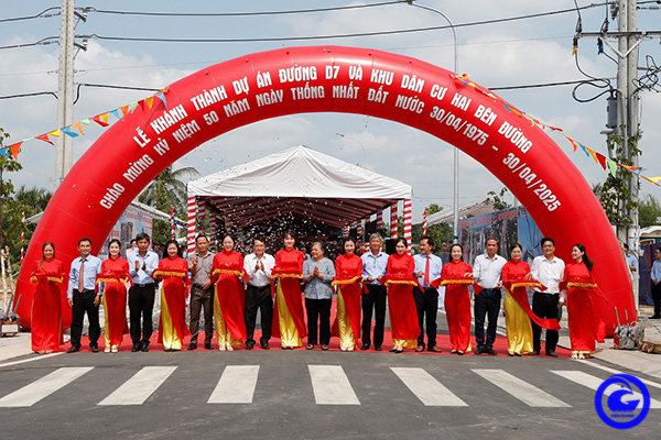 Khánh thành dự án đường D7 và dự án khu dân cư 2 bên đường