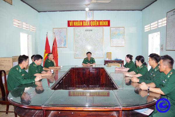 Bộ Chỉ huy Bộ đội Biên phòng tỉnh Tiền Giang thăm, động viên cán bộ tham gia nhiệm vụ A50