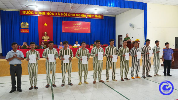 Trại giam Phước Hòa công bố Quyết định đặc xá cho 89 phạm nhân