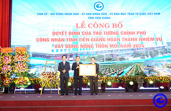 Lễ công bố tỉnh Tiền Giang hoàn thành nhiệm vụ xây dựng nông thôn mới