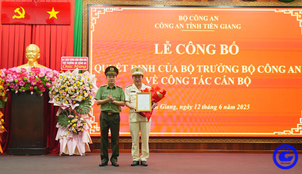 Đại tá Lâm Phước Nguyên được điều động giữ chức vụ Giám đốc Công an tỉnh Tiền Giang